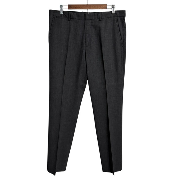 Theory Other - Theory Marlo pants men's 34 black‎ gray stripe stretch wool work trousers slacks